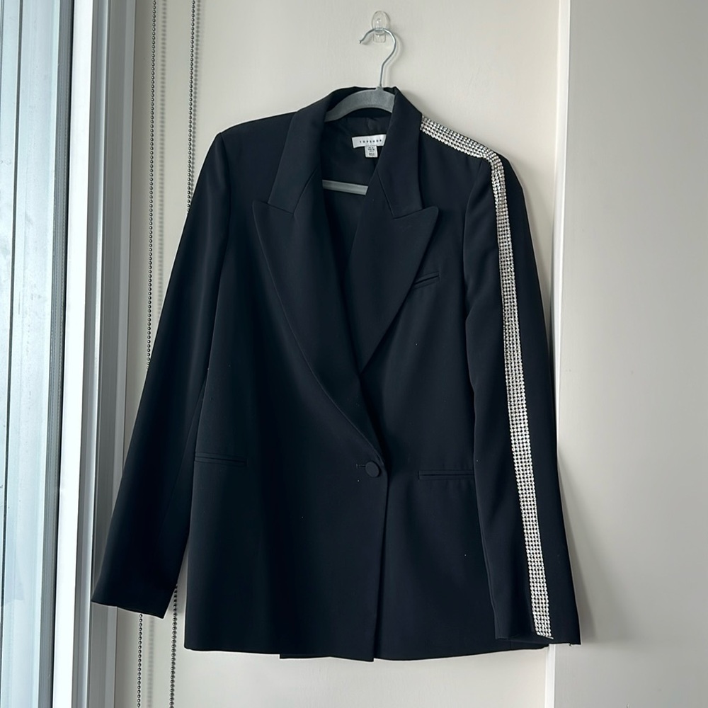 Topshop Rhinestone Blazer - Size 6